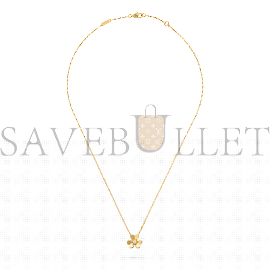 VAN CLEEF ARPELS FRIVOLE PENDANT, MINI MODEL - YELLOW GOLD, DIAMOND VCARP0J100